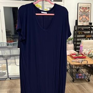 Reborn J Navy Maxi Dress